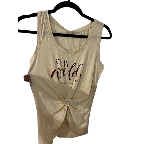 NWT Niyama Sol Stay Wild Cream tie tank size S yoga lightweight - Picture 2 of 8